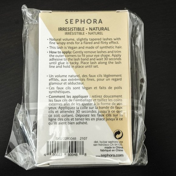 ๐2for$15๐ SEPHORA COLLECTION - Vegan False Eyelashes - Irresistible - BNWT - Picture 3 of 4